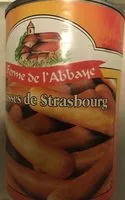 Mängden socker i Saucisses de Strasbourg