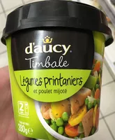 Mängden socker i Timbale Légumes printaniers et poulet mijoté
