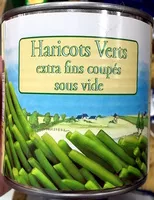 Mängden socker i Haricots verts extra fins coupés sous vide