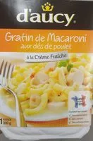 Mängden socker i Gratin de Macaroni aux dés de poulet à la Crème fraîche