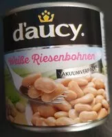 Mängden socker i Weiße Riesenbohnen