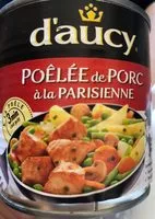 Mängden socker i Poêlée de porc à la parisienne