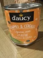 Mängden socker i Légumes verts épeautre graines de courge