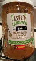 Mängden socker i Ratatouille cuisinée huile d olive vierge