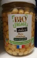 Mängden socker i Pois chiches sans sel ajouté bio
