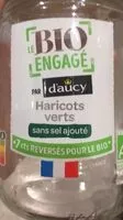 Mängden socker i Haricots verts sans sel ajoute bio