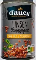 Mängden socker i Linsen Dampfgegart
