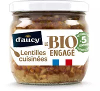 Mängden socker i 37cl lentilles cuisinees aux carottes et oignons bio
