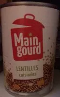 Mängden socker i Lentilles cuisinees