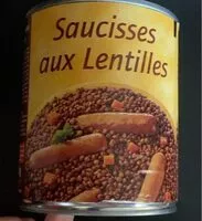 Mängden socker i Saucisses aux lentilles