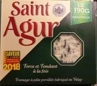Mängden socker i Saint Agur Le 190g généreux
