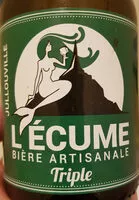 Mängden socker i L'Écume bière artisanale triple