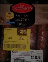 Mängden socker i Saucisse aux cèpes