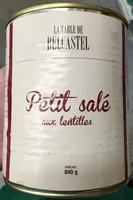 Mängden socker i Petit salé aux lentilles