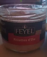 Mängden socker i Rillettes d'oie