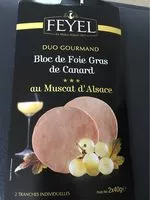 Mängden socker i Bloc de foie gras de canard au muscat d’alsace mi-cuit