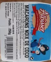 Mängden socker i Macarons noix de coco