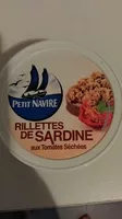 Mängden socker i Rillettes De Sardines Aux Tomates Séchées