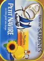 Mängden socker i Filets De Sardines à L'huile De Tournesol, 195 Grammes, Marque Petit Navire