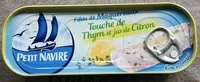 Mängden socker i Filets de maquereaux touche de thym et jus de citron