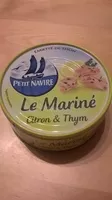 Mängden socker i les Recettes de Douarnenez - Emietté de Thon Mariné - Citron et Thym