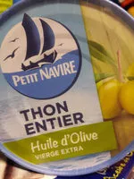 Mängden socker i Thon entier a l' huile d'olive petit navire
