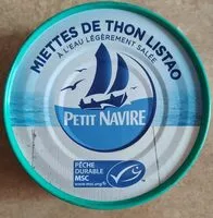 Mängden socker i Miettes de thon listao