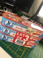Mängden socker i Filets de maquereaux tomates herbes (Lot de 3)