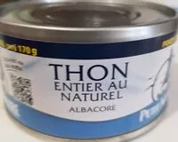Mängden socker i Thon entier au naturel albacore