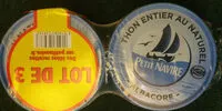 Mängden socker i Albacore - Thon entier au naturel