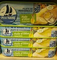 Mängden socker i Fillet de maquereaux huile d'olive