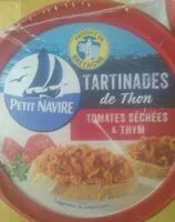 Mängden socker i Tartinades de thon, tomates séchées et thym