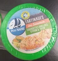 Mängden socker i Tartine au saumon courgettes grillees