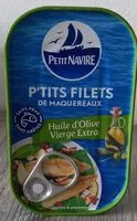 Mängden socker i P'tits filets de maquereaux huile d'olive vierge extra