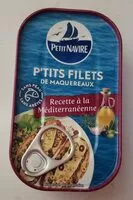 Mängden socker i Petits filets de maquereaux