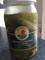 Mängden socker i Cornichons malossol a la russe