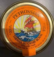 Mängden socker i Tarama au crabe royal