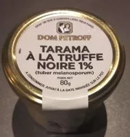 Mängden socker i Tarama à la truffe noire 1%