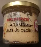 Mängden socker i Tarama 45% œufs de cabillaud