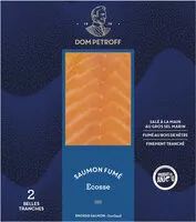 Mängden socker i Saumon fumé écossais 2 tranches