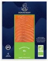 Mängden socker i Saumon fumé biologique 4 tranches