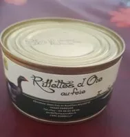Mängden socker i Rillettes d'oie au foie