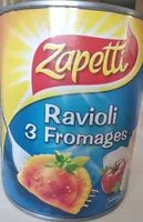 Mängden socker i Ravioli 3 fromages