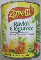 Mängden socker i Ravioli 6 légumes