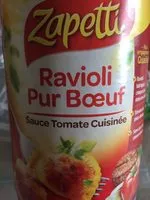 Mängden socker i Ravioli pur bœuf, sauce tomate cuisinée