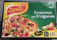 Mängden socker i Couscous aux 9 Légumes