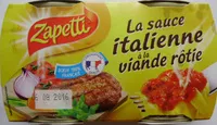 Mängden socker i La sauce italienne à la viande rôtie