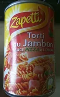Mängden socker i Torti au jambon, sauce pizza à l'origan