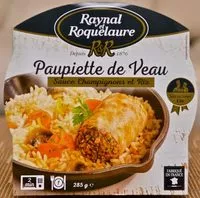 Mängden socker i Paupiette de Veau, sauce aux champignons et Riz