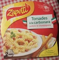 Mängden socker i Torsades à la carbonara
